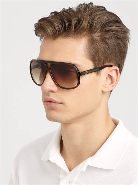 aviator gucci men sunglasses|Gucci Aviator Sunglasses for Men .